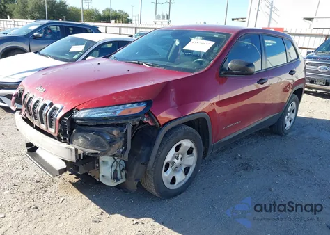 2015 Jeep Cherokee Sport from USA, damaged, VIN 1C4PJLAB9FW721744